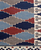MULTICOLOR AZTEC HAND WOVEN KILIM DHURRIE by Imperial Knots - Image 3