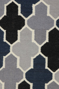 MULTICOLOR MOROCCAN HAND WOVEN DHURRIE by Imperial Knots - Image 3
