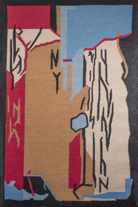 MULTICOLOR BEIGE KILIM HAND WOVEN DHURRIE by Imperial Knots - Image 1