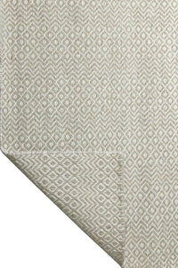 GREY DIAMOND GEOMETRIC HAND WOVEN DHURRIE by Imperial Knots - Image 4