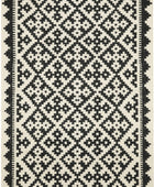 BLACK AND WHITE PIXEL HAND WOVEN KILIM DHURRIE by Imperial Knots - Image 2