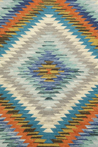 MULTICOLOR HAND WOVEN KILIM DHURRIE by Imperial Knots - Image 3