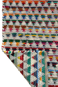 MULTICOLOR CHEVRON HAND WOVEN DHURRIE by Imperial Knots - Image 4