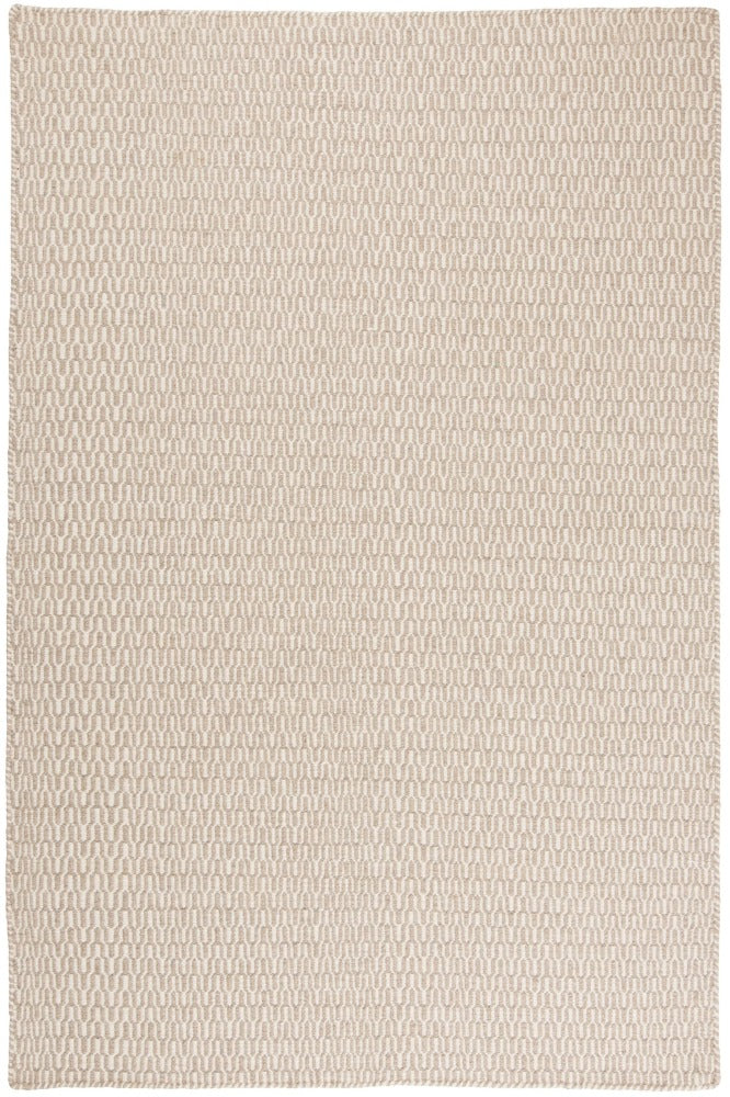BEIGE GEOMETRIC HAND WOVEN DHURRIE