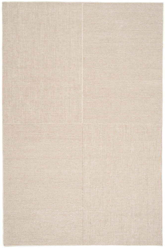 BEIGE GEOMETRIC HAND WOVEN DHURRIE