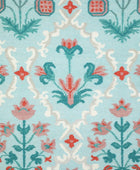 BLUE MULTICOLOR KILIM HAND WOVEN DHURRIE by Imperial Knots - Image 3