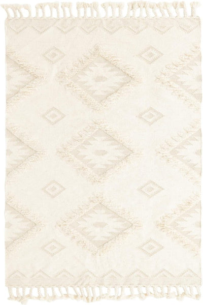 IVORY KILIM HAND WOVEN DHURRIE