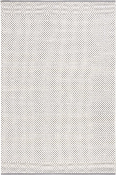 IVORY AND GREY KILIM HAND WOVEN DHURRIE