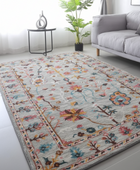 GREY MULTICOLOR SUZANI HAND TUFTED RUG
