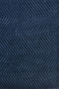 NAVY BLUE SOLID HAND KNOTTED CARPET by Imperial Knots - Image 3