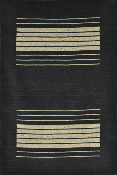 CHARCOAL SOLID HAND KNOTTED CARPET