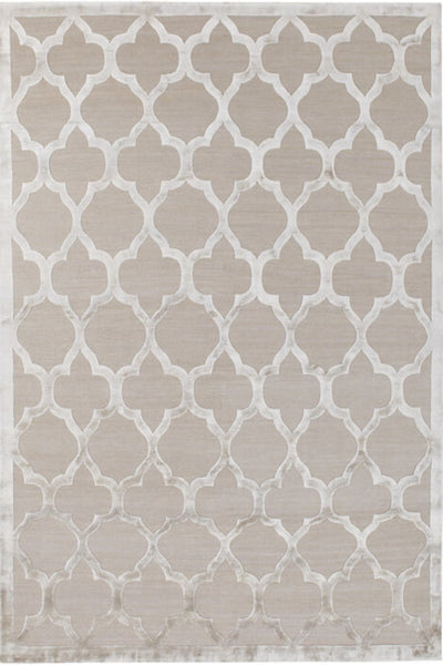 SILVER GREY MOROCCAN HAND KNOTTED CARPET