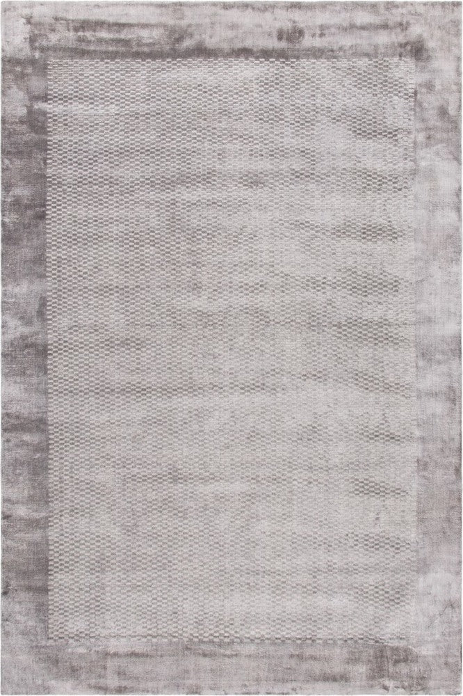 GREY MODERN EMBOSSED HAND KNOTTED CARPET