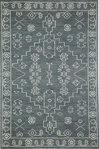 GREY TRADITIONAL HAND KNOTTED CARPET by Imperial Knots - Image 1