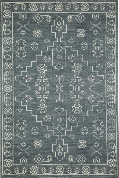 GREY TRADITIONAL HAND KNOTTED CARPET