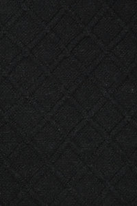 BLACK GEOMETRIC HAND WOVEN DHURRIE by Imperial Knots - Image 3