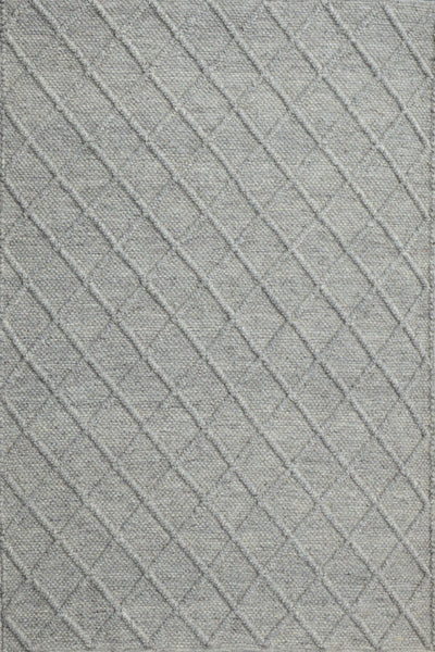 GREY GEOMETRIC HAND WOVEN DHURRIE