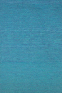 BLUE SOLID HAND WOVEN DHURRIE by Imperial Knots - Image 1