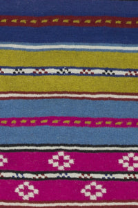 MULTICOLOR HAND WOVEN AZTEC KILIM DHURRIE by Imperial Knots - Image 3