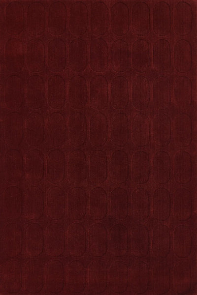 MAROON EMBOSSED HAND KNOTTED RUG