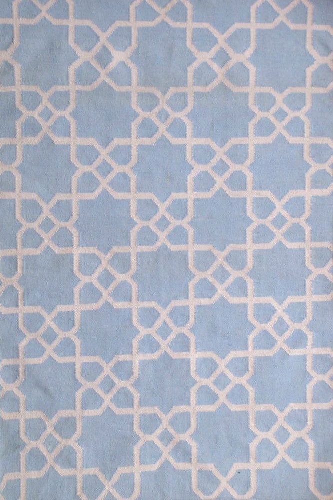 BLUE STAR HAND WOVEN DHURRIE