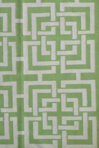 GREEN GREEK KEY HAND WOVEN DHURRIE by Imperial Knots - Image 2