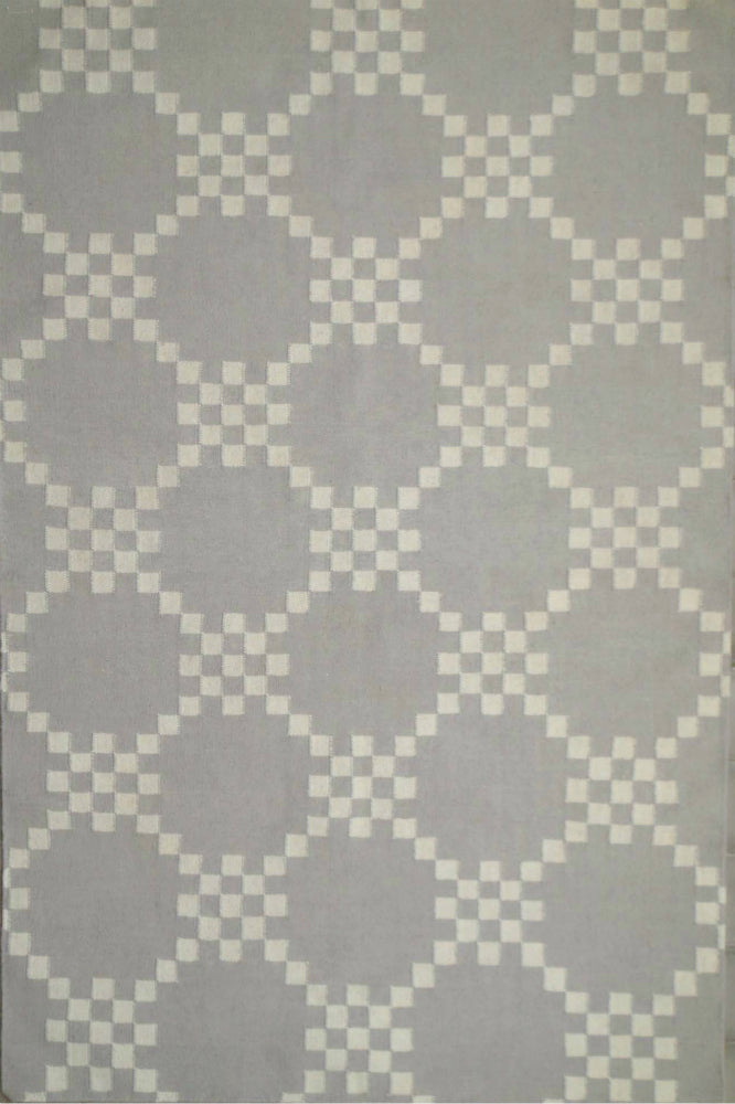 GREY LINKS HAND WOVEN DHURRIE