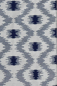 BLUE IKAT HAND WOVEN DHURRIE by Imperial Knots - Image 3
