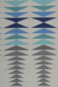 GREY BESPOKE HAND WOVEN DHURRIE by Imperial Knots - Image 2