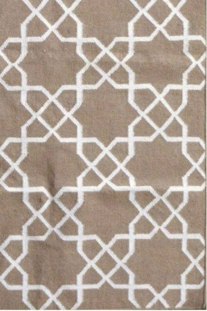 GREY STAR HAND WOVEN DHURRIE