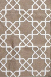 GREY STAR HAND WOVEN DHURRIE by Imperial Knots - Image 3
