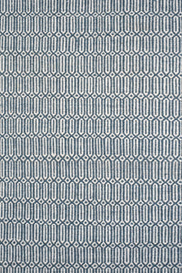 DARK GREEN GEOMETRIC HAND WOVEN DHURRIE by Imperial Knots - Image 3