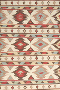MULTICOLOR VINTAGE HAND WOVEN KILIM DHURRIE by Imperial Knots - Image 1