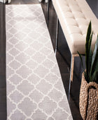 SLATE GREY AND IVORY MOROCCAN HAND WOVEN DHURRIE