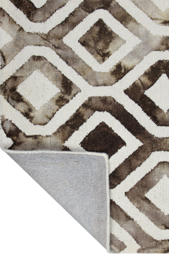 BROWN DIP DYED HAND TUFTED CARPET