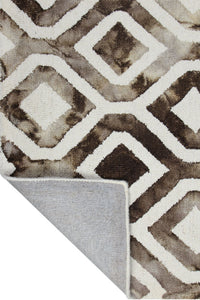 BROWN DIP DYED HAND TUFTED CARPET by Imperial Knots - Image 4