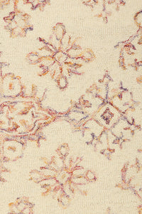 IVORY MULTICOLOR TRADITIONAL HAND TUFTED CARPET by Imperial Knots - Image 3