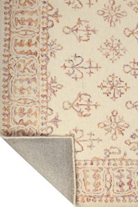 IVORY MULTICOLOR TRADITIONAL HAND TUFTED CARPET by Imperial Knots - Image 4