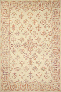 IVORY MULTICOLOR TRADITIONAL HAND TUFTED CARPET by Imperial Knots - Image 1