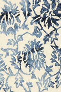 BLUE DIP DYED HAND TUFTED CARPET by Imperial Knots - Image 3