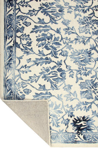 BLUE DIP DYED HAND TUFTED CARPET by Imperial Knots - Image 4