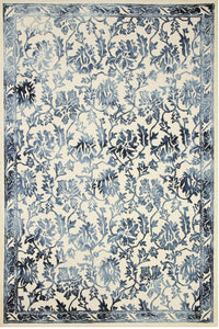 BLUE DIP DYED HAND TUFTED CARPET by Imperial Knots - Image 1