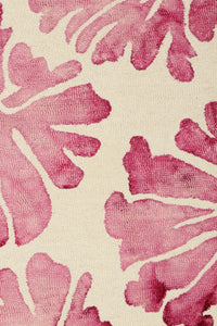 PINK DIP DYED FLORAL HAND TUFTED CARPET by Imperial Knots - Image 3