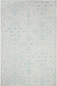 TEAL IVORY TRADITIONAL HAND TUFTED CARPET by Imperial Knots - Image 1