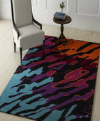 MULTICOLOR ABSTRACT HAND TUFTED CARPET
