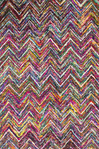 MULTICOLOR CHINDI HAND TUFTED CARPET by Imperial Knots - Image 1