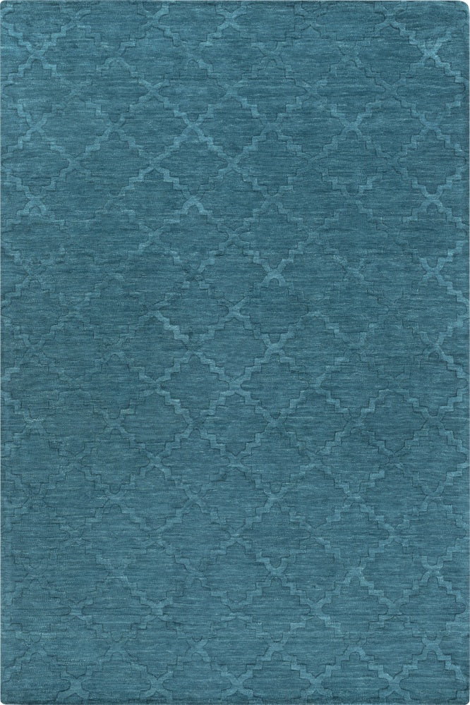 BLUE MOROCCAN HAND KNOTTED CARPET