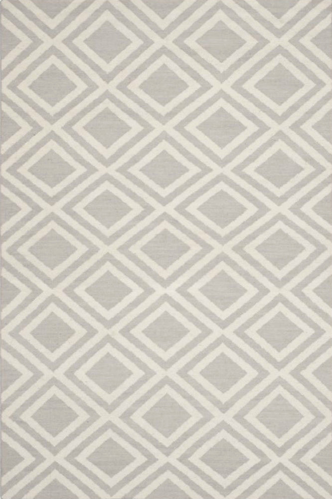 GREY DIAMOND HAND WOVEN DHURRIE