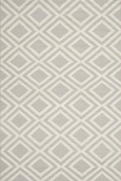 GREY DIAMOND HAND WOVEN DHURRIE