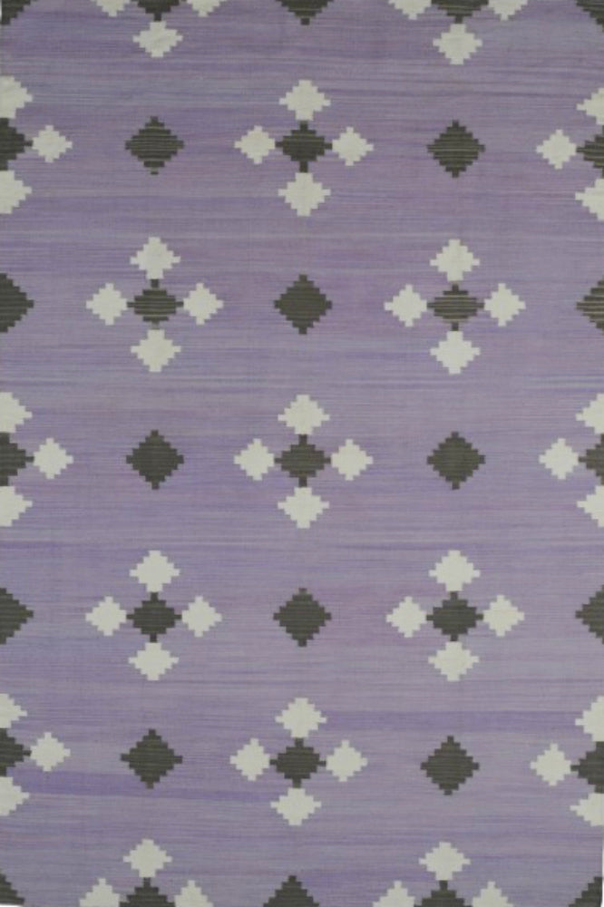 PURPLE LILAC HAND WOVEN KILIM DHURRIE